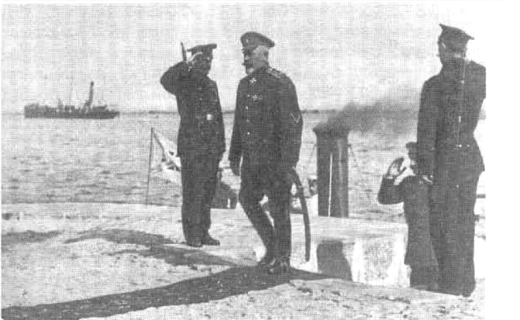 Прибытие генерала Деникина в английскую союзническую миссию, Таганрог