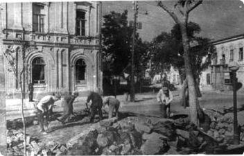 Очищение улиц от обломков