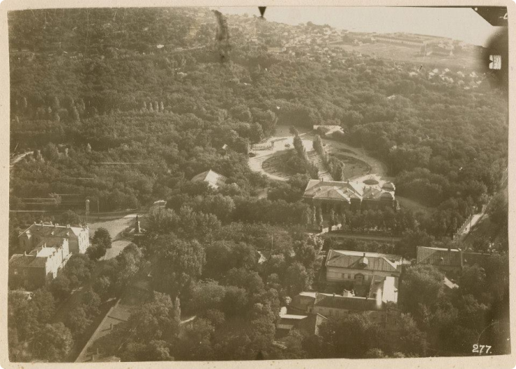 Парк им. М. Горького, немецкая аэросъёмка во время оккупации