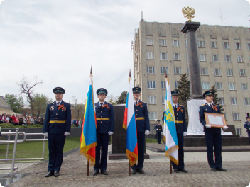 Открытие стелы “Город воинской славы”